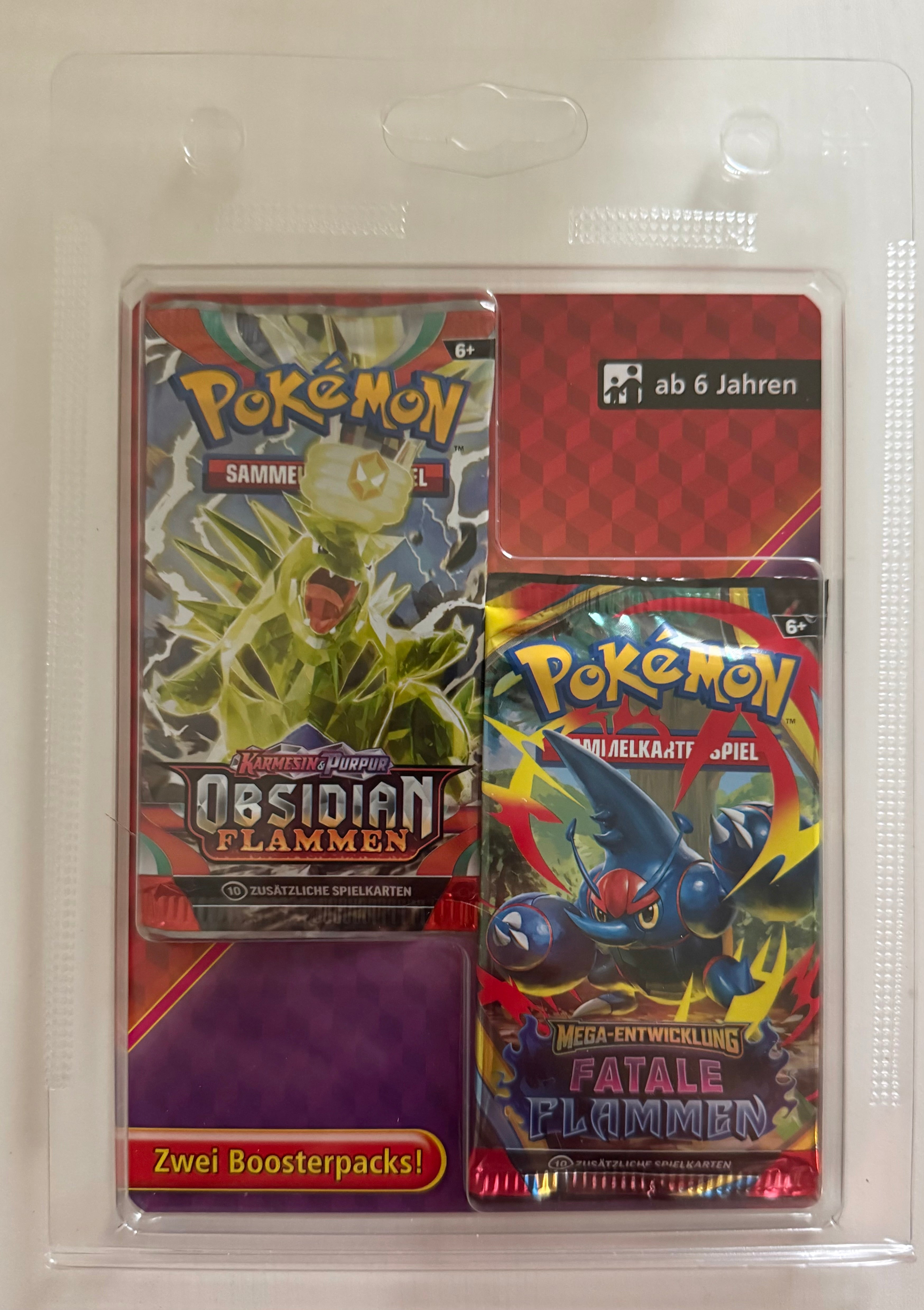 Pokemon 2er Blister Fatale Flammen / Obsidian Flammen